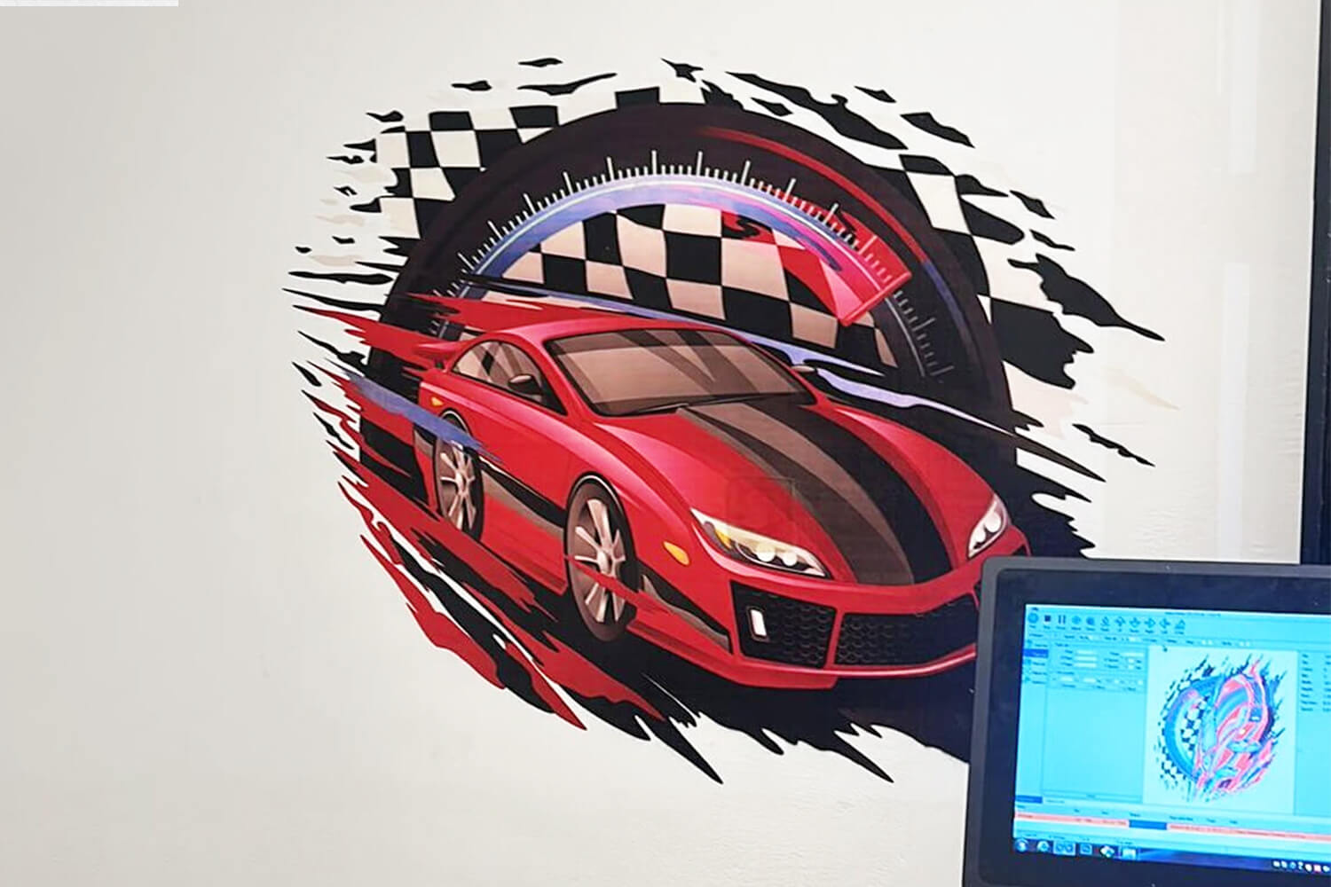 מכונית אדומה