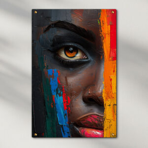 אישה אפריקאית צבעונית