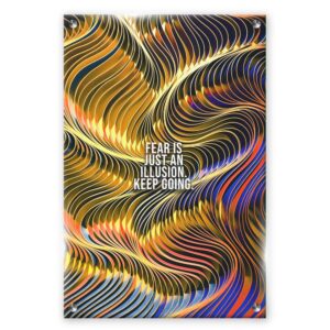 פוסטר מוטיבציה עם עיצוב גלי ומסר מעורר השראה