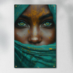 אישה עם עיניים ירוקות