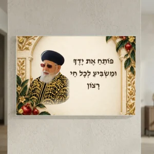 פותח את ידך עם הרב עובדיה יוסף — landscape-gold; הדמיה