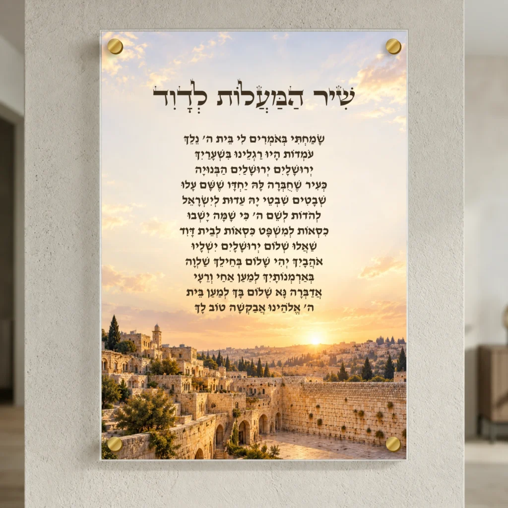 שלום ירושלים שערי ציון — portrait-gold; הדמיה