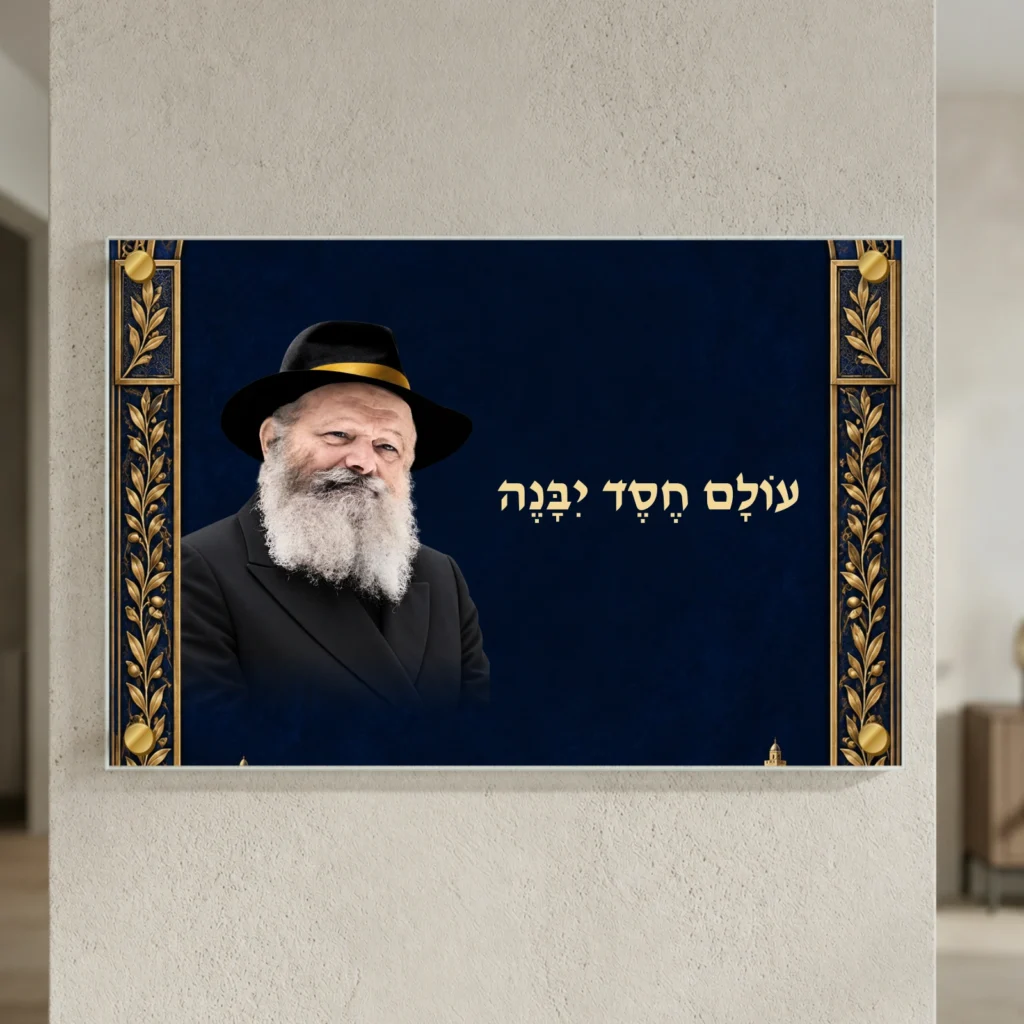 הרבי מלובביץ עולם של חסד — landscape-gold; הדמיה
