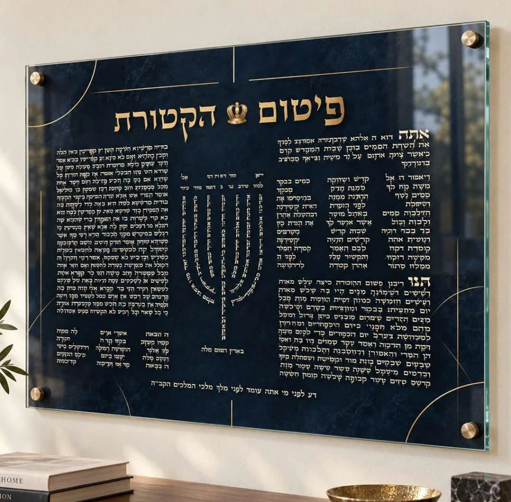 פיטום הקטורת — כחול מלכותי — צילום העבודה מהקטלוג